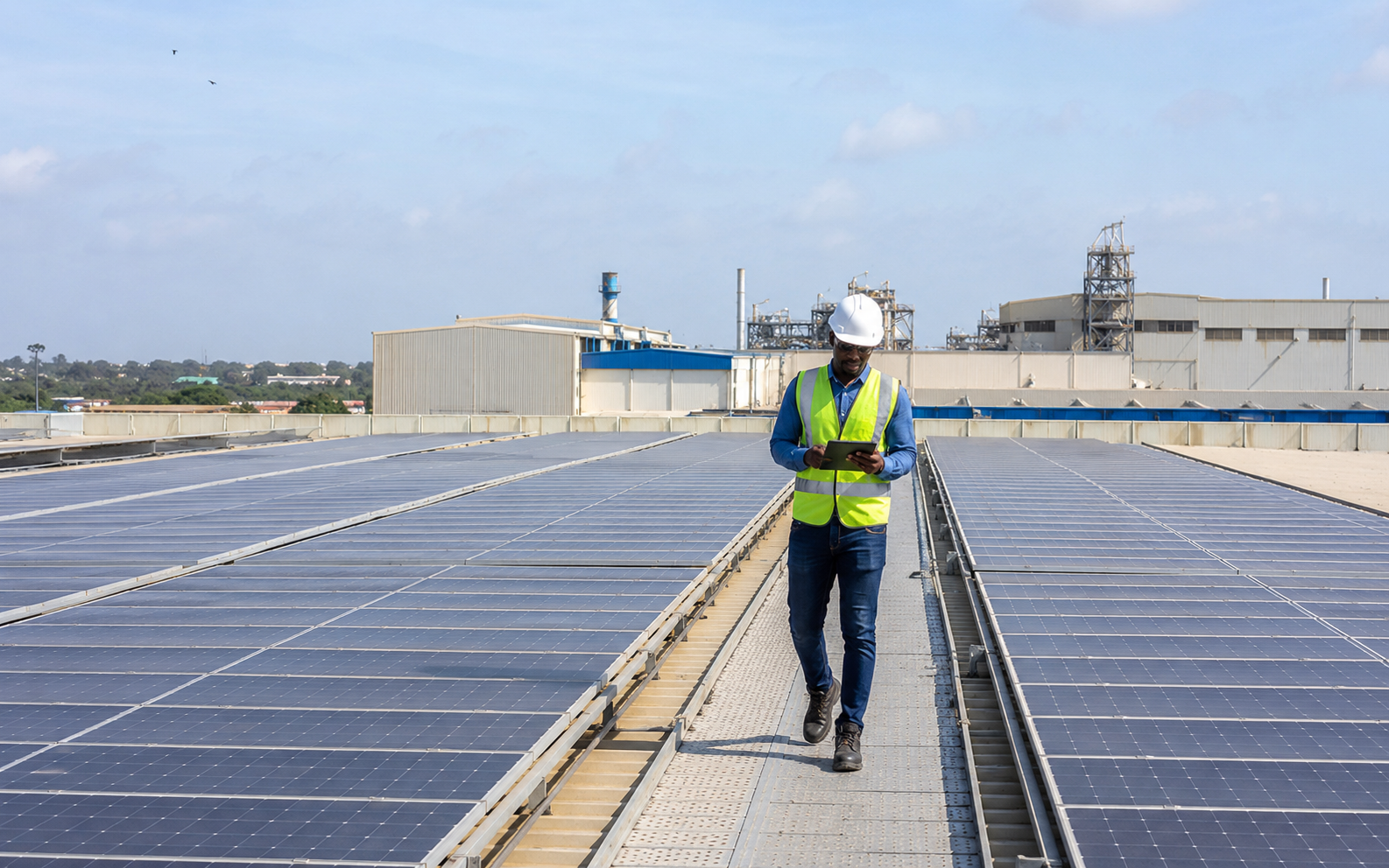 Centrale photovoltaïque industrielle